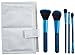 MODA Perfect Mineral 6 pc Makeup Brush Flip Kit, Blue