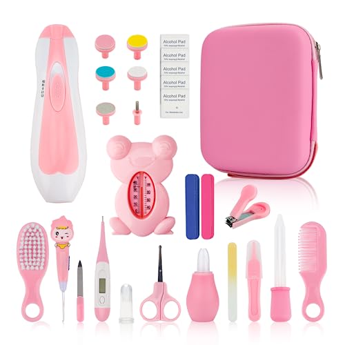 Baby Grooming Kit, Infant Safety Care Set with Hair Brush Comb