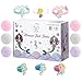 Kids Mermaid Bath Bombs Super Fun Gift Set Fizzies Bubble Bath with Surprise Toys Inside Each Fizzy Bomb, Kid Safe, Natural and Organic Essential Oils, 6x5oz XL Bathbombs USA Handmade with 100% Love