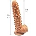 Brand New Bumps Fake Penis Silicone Dildo G-Spot Stimulate FAAK Big Size Suction Cock Sex Toys for Women Orgnasm Fetish Adult Game Female Masturbator 9 Inchthumb 1