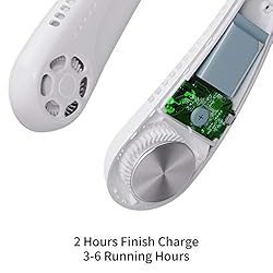 Leafless USB Hanging Neck Fans Portable Rechargable