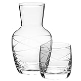 Trinkware Bedside Night Carafe With Tumbler Glass - 2 Piece Water Set