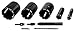 Steel Dragon Tools 5-Piece 1.5in. to 5in. Dry Diamond Core Drill Bit Kit with Hex SDS Adapters and Case