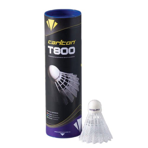Carlton T-800 Slow Speed Badminton Shuttle, White
