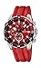 Festina Unisex F16604/4 Red Plastic Quartz Watch with Red Dial