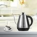 Anbanglin Electric Kettle Gooseneck with Thermometer,Drip Kettle for Coffee,Gooseneck kettle with Quick Boil, Pour Over Coffee Kettle with Stainless Steel, Auto Shut-off, Strix Controller,1L