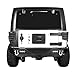 Hooke Road Different Trail Rear Bumper w/Hitch Receiver & LED Accent Lights for 2007-2018 Jeep Wrangler JK & Unlimited