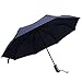 mysuntown Windproof Auto Open Close Travel Umbrella Fiberglass Reinforced 8-Rib Umbrella