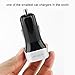 USB C Car Charger, Archeer 5.4A Dual USB Car Charger, Portable Travel Charger with USB Type-C and Standard USB A Outputs for LG G5, Nexus 5X, Nexus 6P, Lumia 950XL