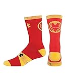 Under Armour Big Boys' Alter Ego Iron Man Big Logo Crew Socks Youth Large Red