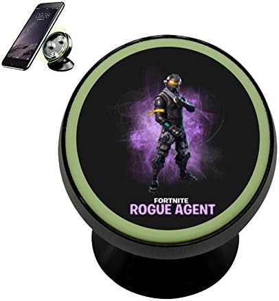 JTYGREL For-Tnite Rogue Agent Magnetic Vehicle Mounted Mobile Phone Bracket Holder 360 With Noctilucent Function