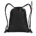Double Sturdy Drawstring Bag With Pockets Waterproof | For Gym Sports & Workout Gear | Large Capacity String Backpack | 8 Colors