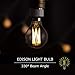 DORESshop E12 Candelabra LED Light Bulbs 60 Watt Equivalent, 6W Dimmable LED Filament Bulb, Decorative Edison G45(G14) LED Globe Bulbs, 2700K Warm White 600LM, Filament Clear Glass, Pack of 4