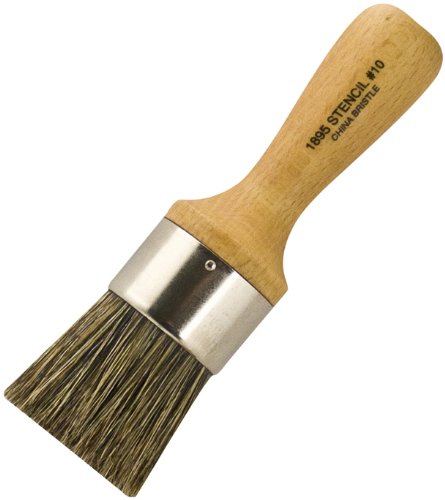 Wooster brush 1895 1-1/2 thick stencil brush, size 10