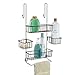 iDesign Metalo Bathroom Over the Door Shower Caddy with Swivel Storage Baskets for Shampoo, Conditioner, Soap, 10.5