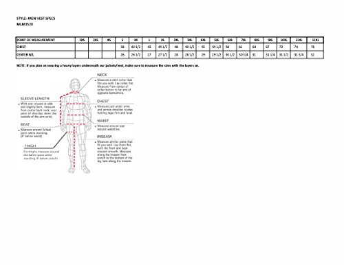 Milwaukee Men's Straight Bottom Side Lace Vest (Black, Medium)