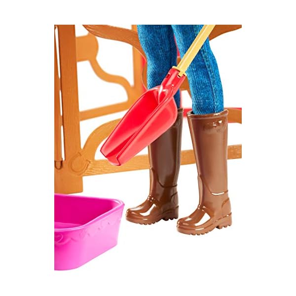 Barbie GFF51 Spaß auf dem Bauernhof Bauernhof Spielset mit Zwei Puppen, Puppen Spielzeug ab 3 Jahren – Bild 7