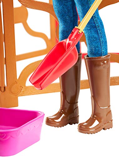 Barbie GFF51 Spaß auf dem Bauernhof Bauernhof Spielset mit Zwei Puppen, Puppen Spielzeug ab 3 Jahren – Bild 7