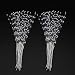 NUOMI White Pearl Sticks Beaded String for Crafts, 50 Strands Bridal Bouquets Decoration, Wedding Party Decor primary