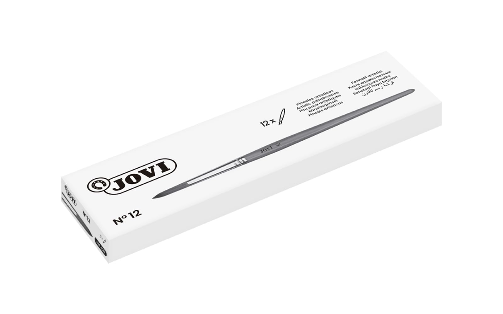 JOVI – Box, 12 Brushes artíciticos, Hair Poney, No. 12 (8212)