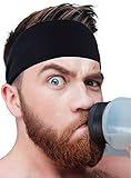 Mens Headband - Best Guys Sweatband & Sports Headband for Running, Crossfit, Working Out and Dominating Your Competition - Performance Stretch & Moisture Wicking