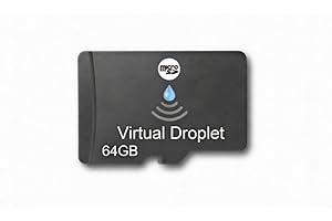 Virtual Droplet 64GB Micro SdXC Memory Card,UHS 1 Class10, Up to 100MB/s Read, for Smartphone, Camera, Drone