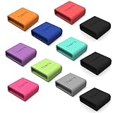 TUSITA 9-PACK Silicon Fastener Ring for Fitbit Force / Charge 2 / Charge / Charge HR / Polar A360 / POLAR A300 / Garmin Forerunner 35 Loop Keeper Locking Clasp