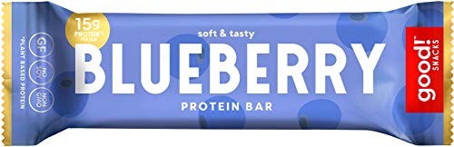 good! Snacks 15g Protein Plant Based Vegan Gluten Free Blueberry Protein Bar