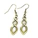 CHOP MALL® Vintage Circle Spinal Hollow Bronze Copper Drop Earrings For Women Lady(1 Pair)