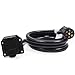 Proline Power 7-Way Trailer Plug Socket Extension Cable with 7-Blade Wiring Connector (2 Foot)