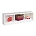 Prepac WUBD-0500-1 Calla Storage Bench, King, White, 3 Compartment