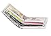 Slim Wallet, Men US Dollar Bill Wallet Leather Credit Card Photo Holder Bifold (100 Golden)