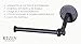 RTZEN Decorative Universal Toilet Paper Holder - Wrought Iron Handmade Black TP Roll Hanger Décor - Basic Rot Metal - Wall Mount Easy Installation
