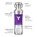 DYLN Living Water Bottle - Alkaline Antioxidant water with VitaBead Diffuser Bamboo Cap and Silicone Sleeve Grip (750ml, Increases pH up to 9+)-Matte Royal Purple