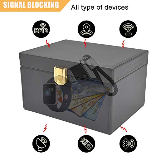 MOCOLI Auto Key Signaal Blocker, Grote Faraday Box voor Autosleutels+2 Pack Faraday Pouch, Fob Opbergdoos Keyless Auto's… - Afbeelding 5