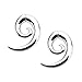 UMBRELLALABORATORY Magnetic Summer Style Silver Spiral Fake Faux Tapers Sold AS Pair w 109