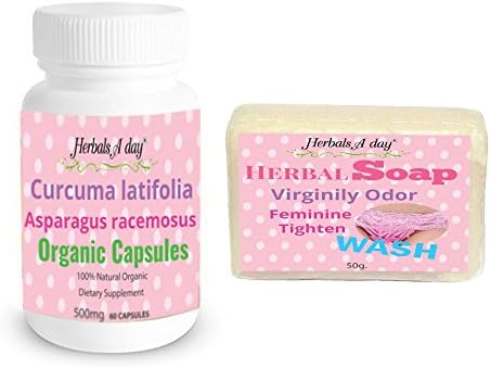 Best Set 1 Soap Natural Virginity Soap with PuraFitz 1 Bottle Feminine Tighten Odor Wash