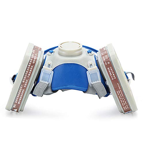 Muhubaih Full Face Respirator Mask DUAL Filter Air Protection Dust Breathing Gas Mask - Thumbnail 4