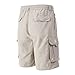 A.WAVE Men's Multi-Pockets Drawstring Elastic Waist Cargo Shorts Relaxed fit 11 inch Inseam Below Knee Quick Dry