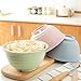 shopwithgreen Wheat Straw Cereal Bowls, Resuable Bowls for Kitchen, Set of 4, Microwave and Dishwasher Safe, Bowls for Soup, Oatmeal, Ramen, RV, Camping, College Dorm Room, 30 OZ