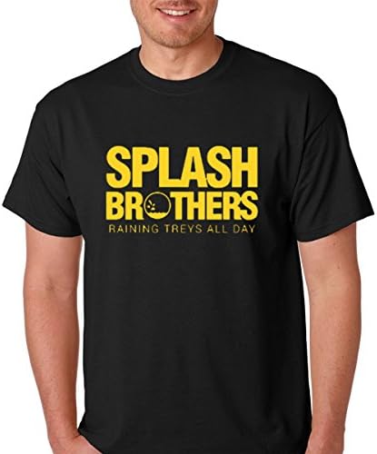 Pure Soul Splash Brothers Raining Treys All Day - Warriors Curry Thompson Premium Men's T-Shirt (XX-Large, Black)