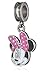 Disney Girls' Minnie Mouse Stainless Steel Pack Bead Charm