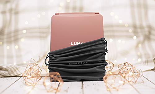 LUNA-London-Eclipse-LED-Lighted-Travel-Vanity-Makeup-Mirror-3-Colour-Light-Compact-Portable-Lighted-Rechargeable-Illuminated-Mirror-Perfect-for-Travel-Makeup-Beauty-Needs-Rose-Gold