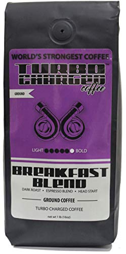 World's Strongest Coffee - Turbo Charged Coffee - Ground Coffee (Performance Pack, (3) 16oz Bags)