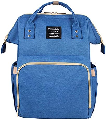 Large Capacity Nappy Diaper Bag Waterproof Mom Maternity Travel Backpack Nursing Bag Baby Care,Blue