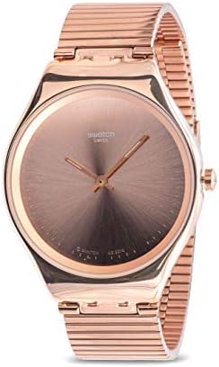 Swatch Womens Analogue Swiss Quartz Watch with Stainless Steel
