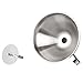 Cheflikes Stainless Steel Funnel- 5-Inch Kitchen Funnel with Removable Strainer/Filter Included Suitable For Both Liquids, Solids & Powder- Filter For Cooking Oils & Fluids