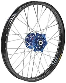Dubya Talon Blue Hub with DID DirtStar Black Rim Painted Finish Front Wheel (1.60x21")