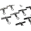JSHANMEI-50pcsbox-Fishing-Sleeves-Cross-line-Crane-Swivel-Fishing-Swivel-Crimp-Swivel