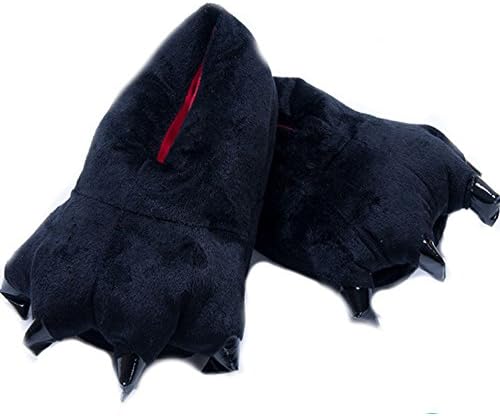 Slippers Shoes Unisex Animal Unicorn Foot Warmers Cotton Padded Shoes Adult / kids (M, Black) (M, Black)